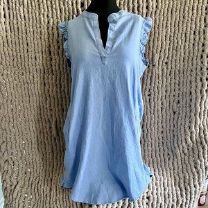 Light Blue Chambray Tunic Dress Size medium (approximate)
